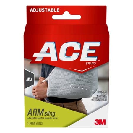 Picture of ACE Brand Arm Sling, Adjustable Padded Shoulder Strap, Gray