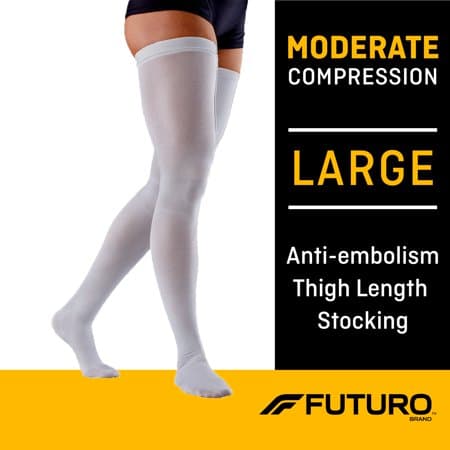Picture of FUTURO Anti-Embolism Thigh Highs, Unisex, Moderate Compression, Large