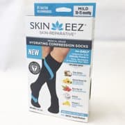 Picture of SKINEEZ Unisex Skin-Reparative Hydrating Compression Socks, 10-20mmhg, S/M, Black