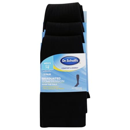 Picture of Dr. Scholl's Men's Graduated Compression Over the Calf Socks, 3 Pack