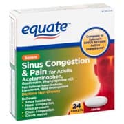 Picture of Equate Non-Drowsy Severe Sinus Congestion and Pain Relief Caplets, 24ct