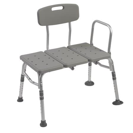 Picture of Drive Medical Plastic Tub Transfer Bench with Adjustable Backrest