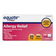 Picture of Equate Allergy Relief Capsules, 25mg, 100ct