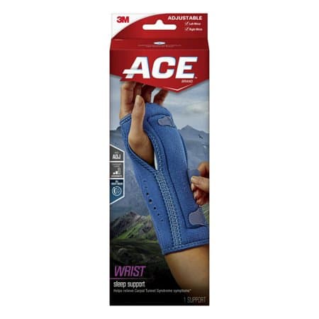 Picture of ACE Night Wrist Sleep Support, Reversible, Adjustable, Blue
