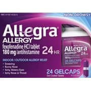 Picture of Allegra 24 Hour Allergy Relief Antihistamine Gelcaps, 24ct
