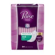 Picture of Poise Incontinence Pads for Women, 3 Drop, Light Absorbency, Regular, 54Ct