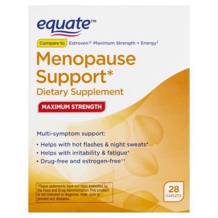Picture of Equate Maximum Strength Menopause Support Supplement Caplets, 28ct