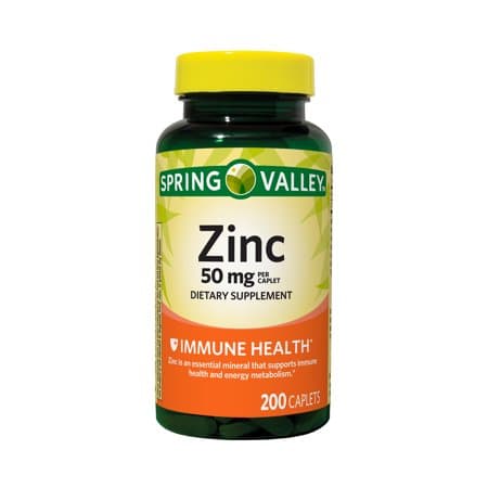 Picture of Spring Valley Zinc Supplement Caplets, 50mg, 200ct