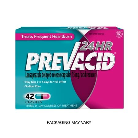 Picture of Prevacid 24hr Lansoprazole Delayed-Release Capsules, 15mg, 42ct