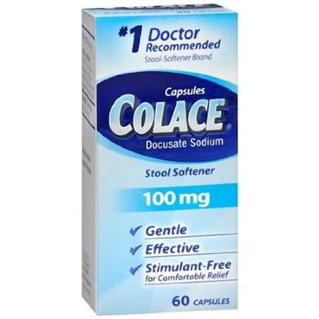 Picture of Colace 100 mg Capsules 60 ct