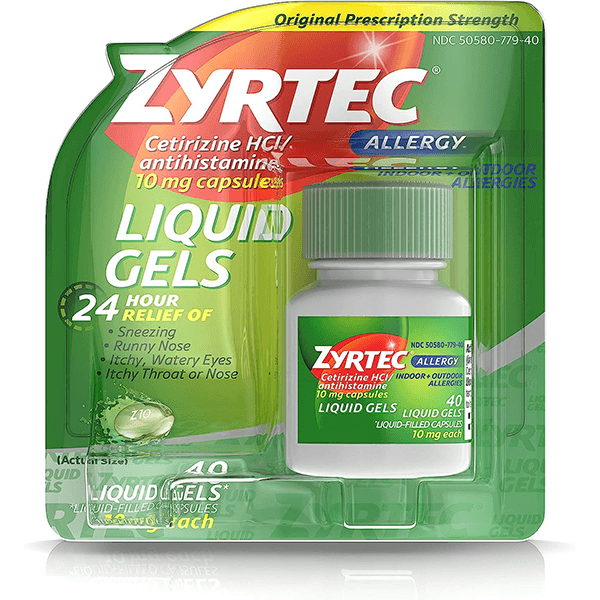 Picture of Zyrtec 24hr Allergy Relief Antihistamine Liquid Gels, 40ct