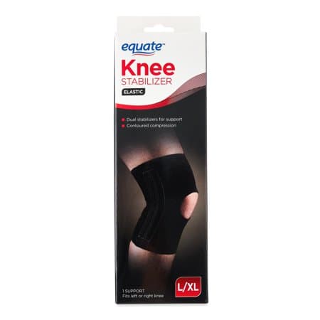 Picture of Equate Elastic Knee Stabilizer, Black, L/XL