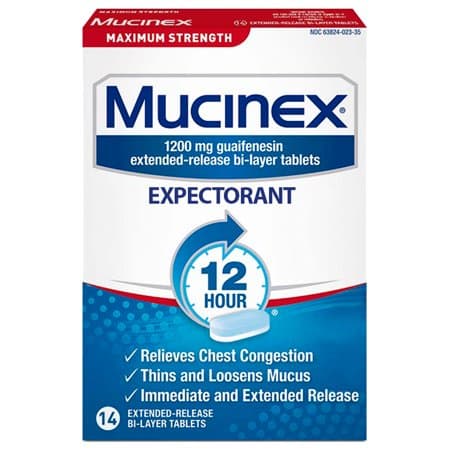 Picture of Mucinex Maximum Strength Extended Release Tablets 14 Count