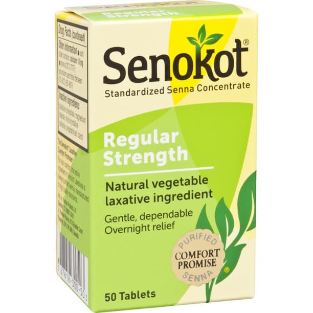 Picture of Senokot Regular Strength Senna Stool Softener Laxative Tablets, 50ct