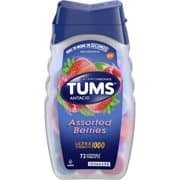 Picture of Tums Ultra Strength 1000 Antacid Chewable Tablets, Assorted Berries, 72ct