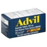 Picture of Advil Pain Reliever and Fever Reducer Coated Caplets, Ibuprofen 200mg, 100 Count