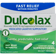 Picture of Dulcolax Medicated Laxative Suppositories 4ct
