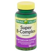 Picture of Spring Valley Super B-Complex Supplement Tablets, 100 count