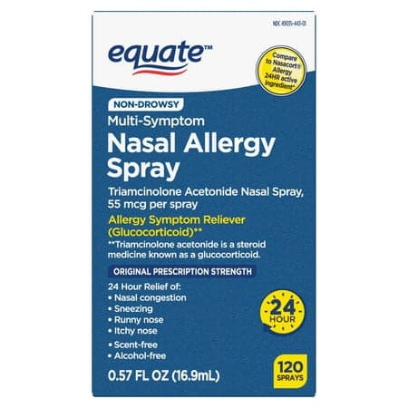 Picture of Equate Non-Drowsy Triamcinolone Acetonide Nasal Spray, 55mcg, 120 Sprays