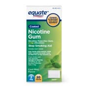 Picture of Equate Nicotine Gum, Cool Mint Flavor, 2 mg, 20 Count