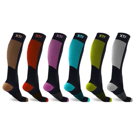 Picture of Extreme Fit Copper Compression Socks for Men & Women, 6 Pairs, L-XL
