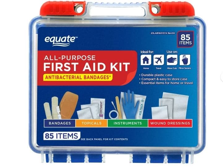 Picture of Equate on-the-go First Aid Kit 85 Pieces - Home, Travel, Office, Auto, School