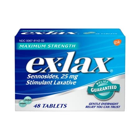 Picture of Ex-Lax Maximum Strength Stimulant Laxative Constipation Relief Pills, 48ct