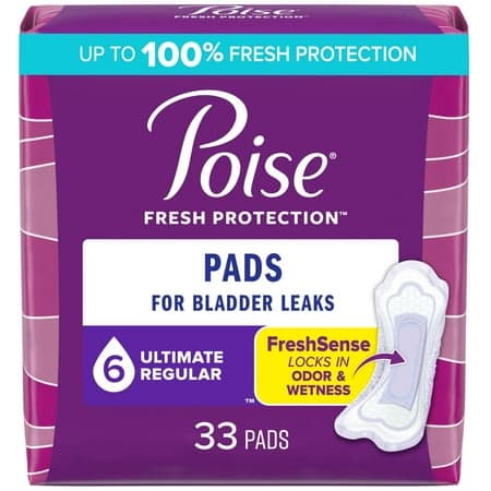 Picture of Poise Incontinence Pads Postpartum Incontinence Pads, 6 Drop Ultimate Absorbency, Regular Length,