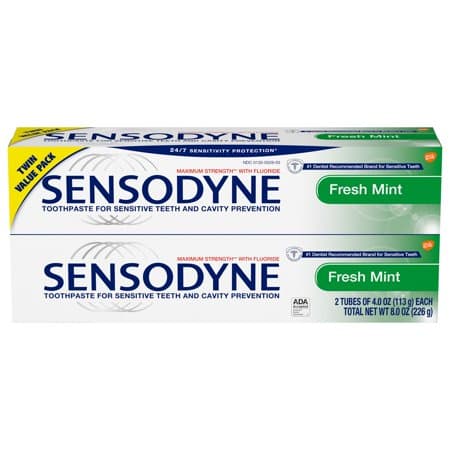 Picture of Sensodyne Fresh Mint Sensitive Toothpaste - 4 Ounces (Pack of 2)