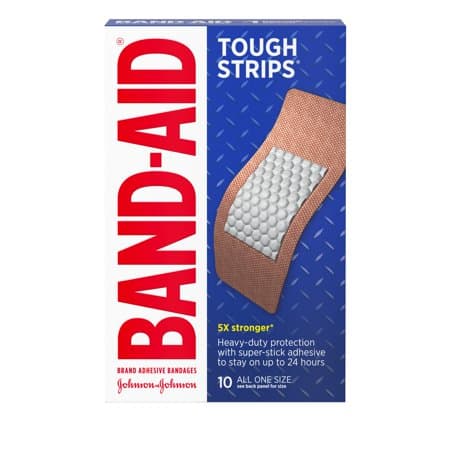 Picture of Band-Aid Brand Tough Strips Adhesive Bandage, Extra Large Size, 10 ct