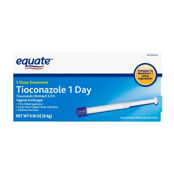 Picture of Equate Tioconazole 1-Day Treatment, Vaginal Antifungal Treatment, 1 Dose, 0.16oz