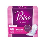 Picture of Poise Women's Incontinence Pads, Maximum Absorbency, Regular, 48ct