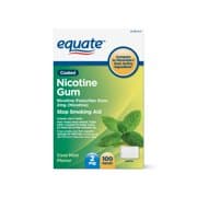 Picture of Equate Coated Nicotine Gum, Cool Mint, 2 mg, 100 Count
