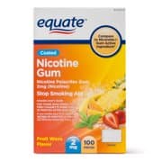 Picture of Equate Coated Nicotine Gum, Fruit Wave Flavor, 2 mg, 100 Count