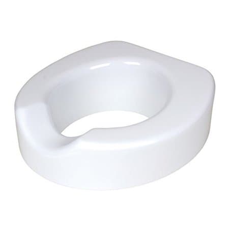 Picture of Carex Raised Toilet Seat with Patented Quick-Lock, Adds 4 Inches to Toilet Height, White