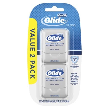 Picture of Oral-B Glide ProHealth Deep Clean Dental Floss, Cool Mint, 40m, 2 pk