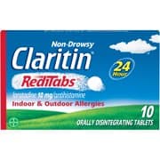 Picture of Claritin 24 Hour Non-Drowsy Allergy Relief RediTabs, 10 mg, 10 Ct