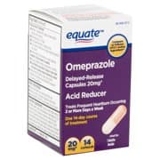 Picture of Equate Omeprazole Acid Reducer Delayed-Release Capsules, 20mg, 14ct