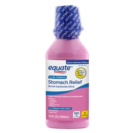 Picture of Equate Upset Stomach Relief Bismuth Liquid, Ultra Strength, 12 fl oz