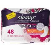 Picture of Always Discreet Incontinence Liners, Very Light Absorbency, 48 Count