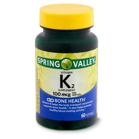Picture of Spring Valley Vitamin K2 Supplement, 100 mcg, 60 count