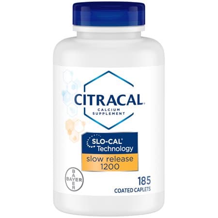 Picture of Citracal Slow Release 1200 Calcium with Vitamin D3, Caplets, 185 Count
