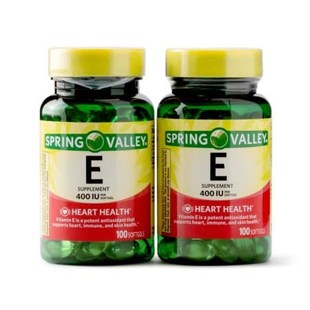 Picture of Spring valley vitamin e softgels 400 iu, 100 count, 2 pack