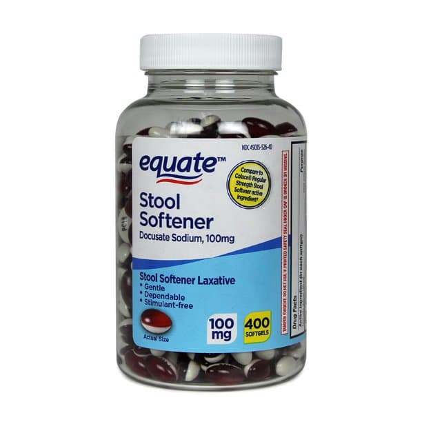 Picture of Equate Laxative Softgels for Constipation, Stool Softener, 100mg, 400ct