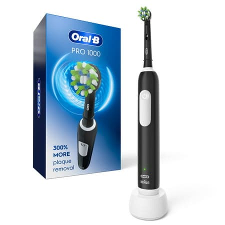 Picture of Oral-B Pro 1000 Electric Toothbrush with (1) Brush Head, Rechargeable, Black