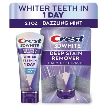 Picture of Crest 3DWhite Brilliance Deep Stain Remover Dazzling Mint Toothpaste - 2.1oz