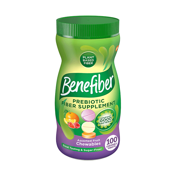 Picture of Benefiber Prebiotic Fiber Supplement Chewables, Assorted Fruit, 100 Ct