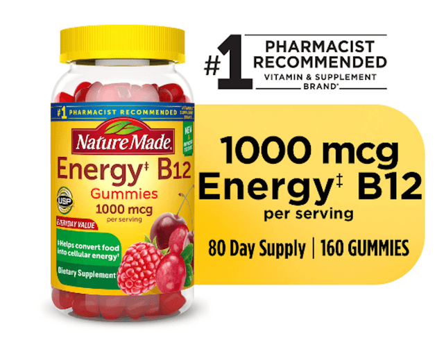 Picture of Nature Made Energy B12 Gummies, 1000 mcg, 160ct