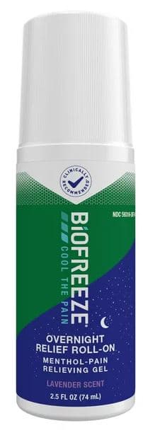 Picture of Biofreeze Overnight Roll-On Menthol Pain Relieving Gel, Lavender, 2.5fl oz