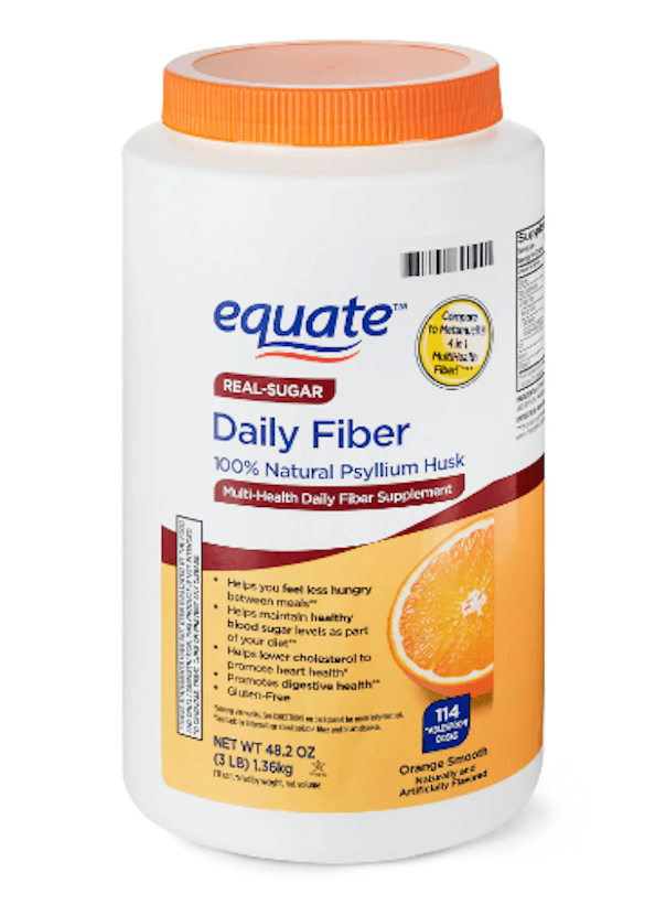 Picture of Equate Multi-Health Daily Fiber Supplement, Orange Flavored Powder, Value Size (48.2 oz)